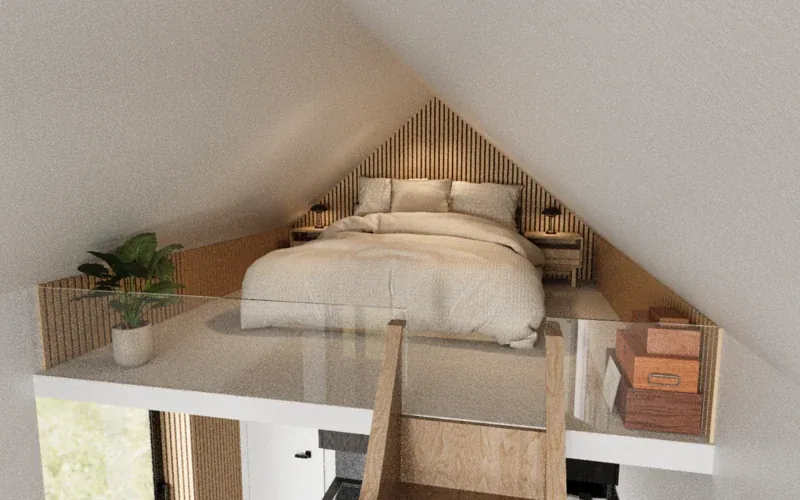 Mora – sleeping area in the loft